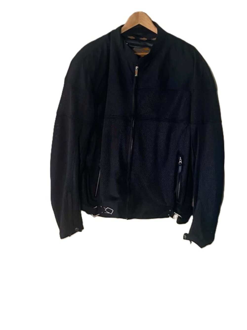 Vintage 2003 Power Trip Motorcycle Jacket Men's 2XL Black Mesh Armored